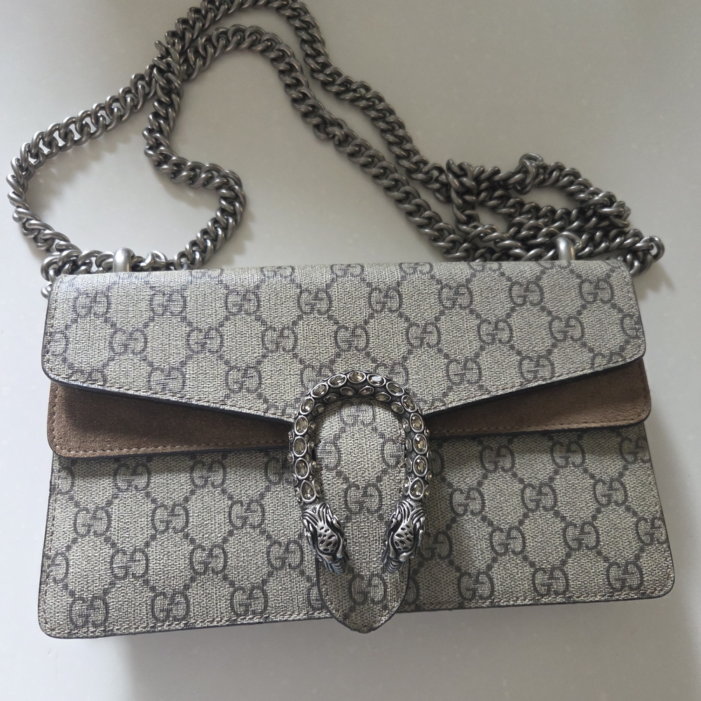 Gucci Gray Dionysus Shoulder Bag